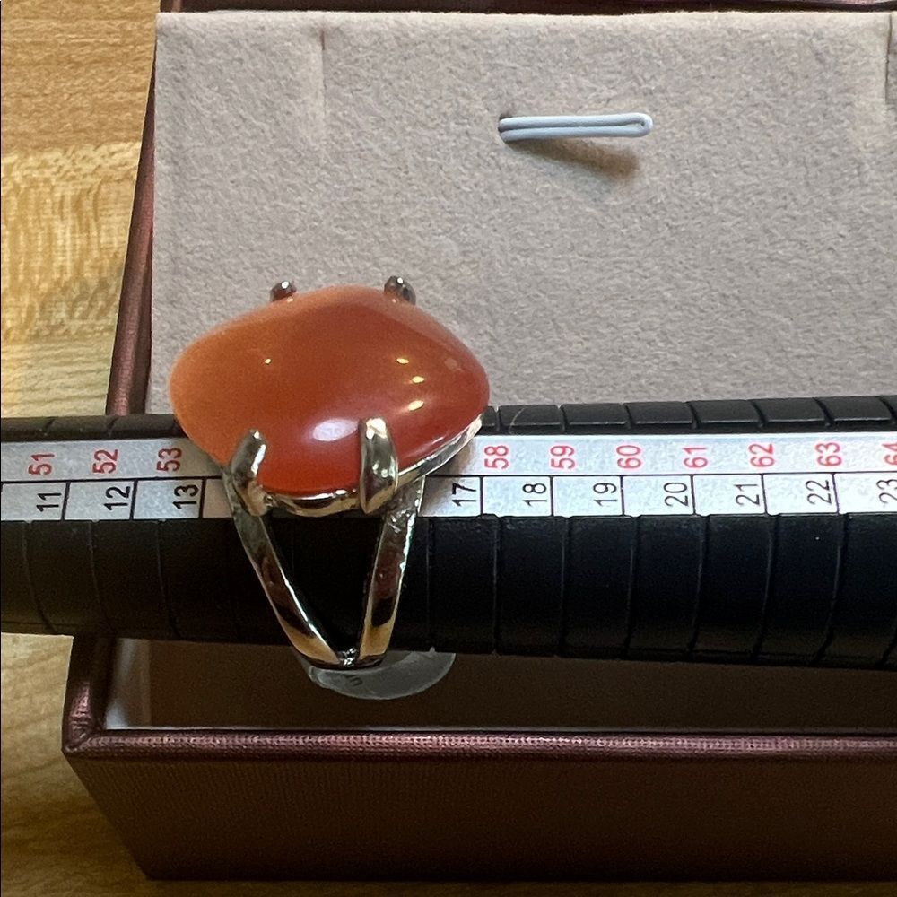 #1003** Peach Moonstone’s & Zircon Celestial Platinum Over sterling Silver - Picture 3 of 5